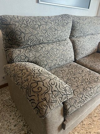 Sofá 2 plazas con asientos deslizantes