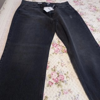 Vaqueros Mango negros rectos