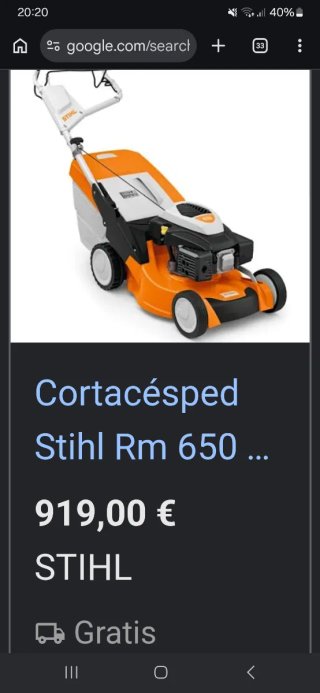 Cortacésped Stihl rm650T