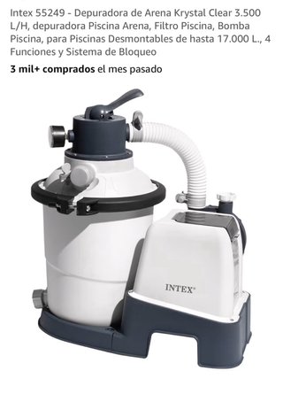 Depuradora Arena Intex Krystal Clear 3500 L/H
