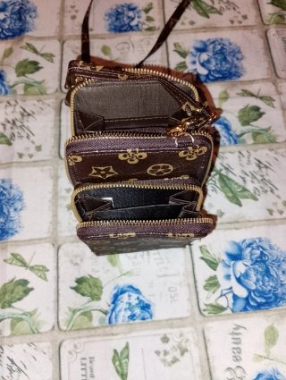 Borsello donna marrone e oro