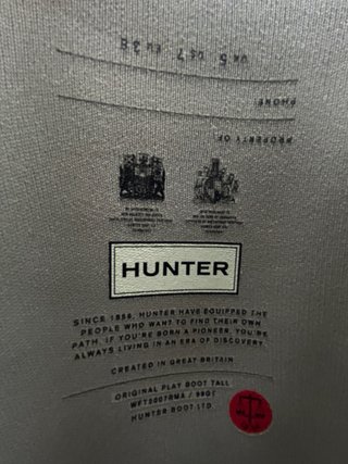 Botas Hunter color gris talla 38