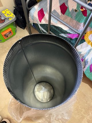 Tubo estufa acero vitrificado negro