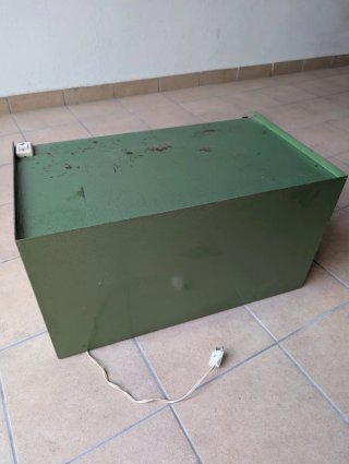 Cabina de pulido verde