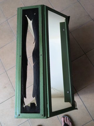 Cabina de pulido verde