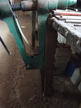 Torno de banco verde
