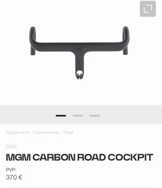 Manillar Megamo MGM Carbono 80x380