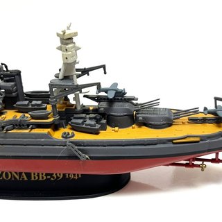 Barco metal USS Arizona BB-29 Acorazado 2ªGM 1:700