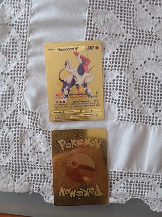 Carta Pokémon Houndoom V Metálica Dorada
