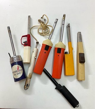 Lote encendedores cocina vintage