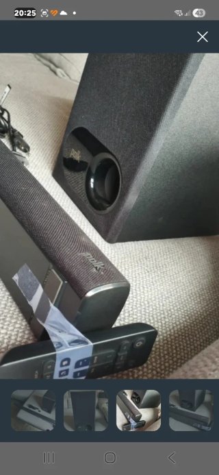 Barra de Sonido Polk Negra y Gris