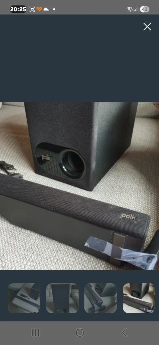 Barra de Sonido Polk Negra y Gris