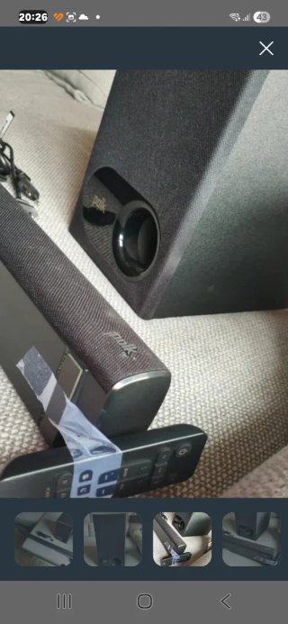 Barra de Sonido Polk Negra y Gris