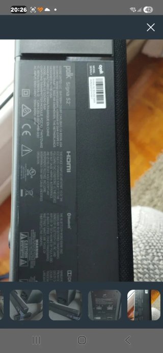 Barra de Sonido Polk Negra y Gris