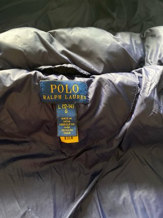 Chaqueta Polo Ralph Lauren niña azul. Talla 12-14