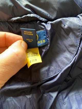 Chaqueta Polo Ralph Lauren niña azul. Talla 12-14