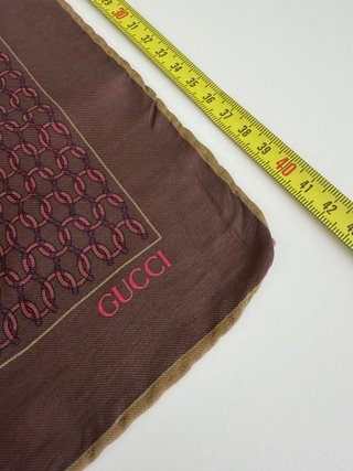 Pañuelo Seda Gucci Vintage 42x42 cm