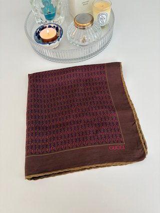 Pañuelo Seda Gucci Vintage 42x42 cm