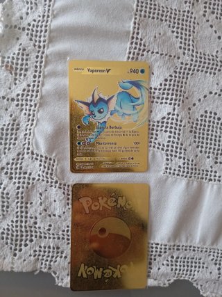Carta Pokémon Vaporeon V Metálica
