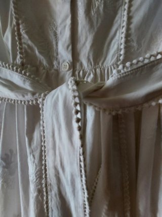 Vestido Midi Zara Blanco Bordado