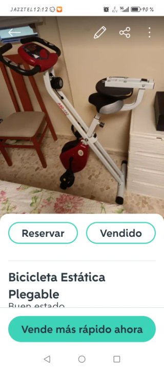 Bicicleta Estática Plegable