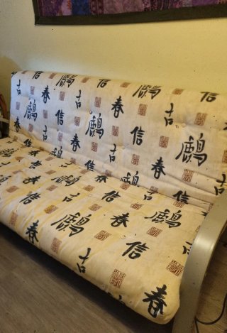 Sofá Cama 190x135cm Diseño Oriental
