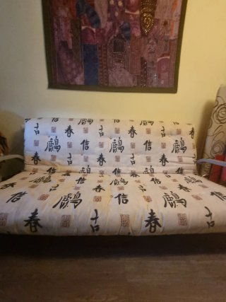 Sofá Cama 190x135cm Diseño Oriental
