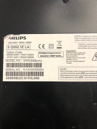 Tv Philips 37PFL5405H/12 37 pulgadas