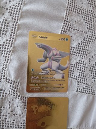 Carta Pokémon Palkia V Metálica Dorada