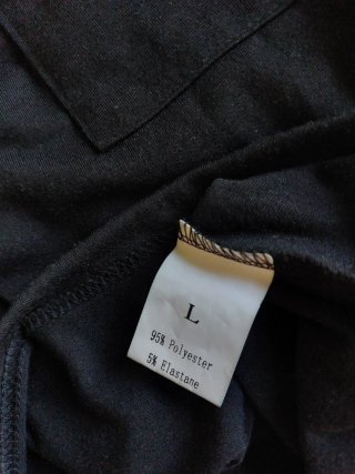Camiseta negra manga larga