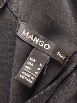 Vestido Mango Talla M Negro