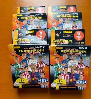 4 Blisters Cromos Adrenalyn La Liga 2025-26