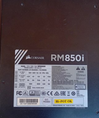 Corsair RM850i 850W Fuente Alimentación