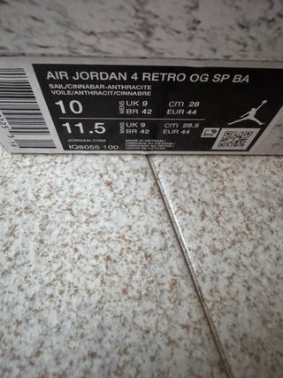 Jordan 4 Brick After Brick Talla 44