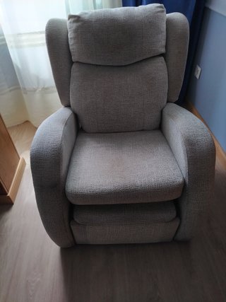 Sillón de relax y lectura en tela.