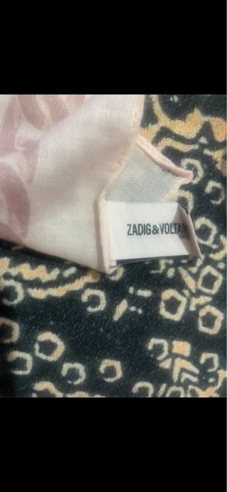 Pañuelo Zadig & Voltaire Rosa Beige
