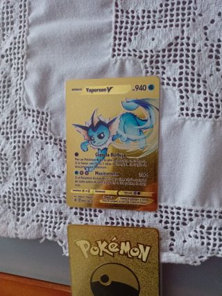 Carta Pokémon Vaporeon V Dorada Metálica