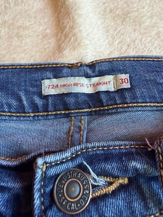 Levi's 724 Jeans Talle Alto Rectos W30 L30