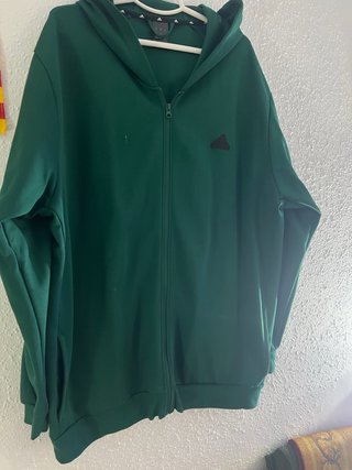 Sudadera Adidas Verde con Cremallera