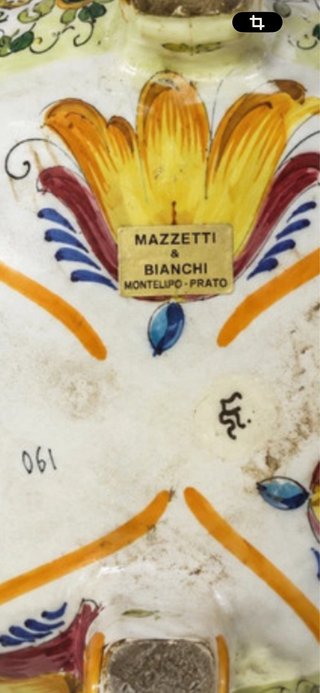 Centrotavola ceramica artistica dipinto a mano