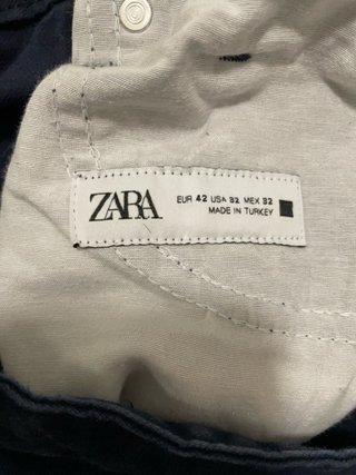 Pantalón Zara Azul Marino Talla 32