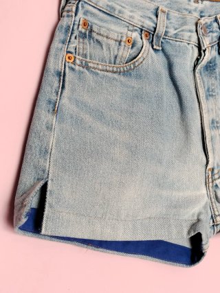 Shorts Vaqueros Levi's 501 azul vintage.  Talla S