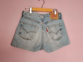 Shorts Vaqueros Levi's 501 azul vintage.  Talla S