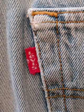 Shorts Vaqueros Levi's 501 azul vintage.  Talla S
