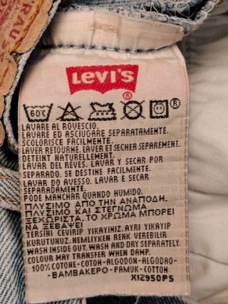 Shorts Vaqueros Levi's 501 azul vintage.  Talla S