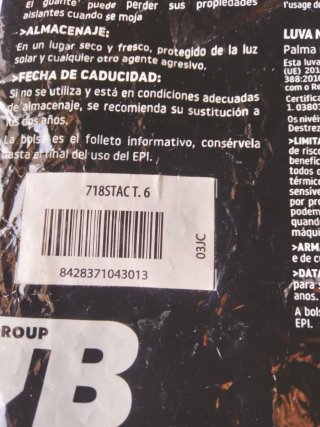 Guantes de trabajo 718 STAC T.6