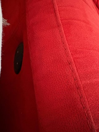 Conjunto 2 Sofás Automáticos Suede Rojo