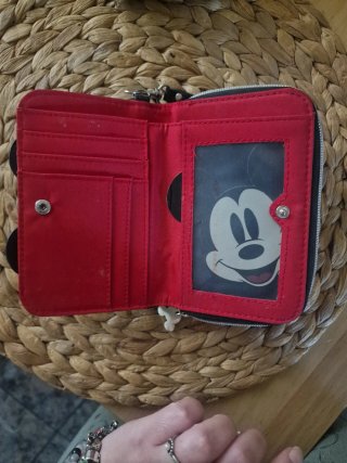 Cartera Mickey Mouse Lentejuelas Negra