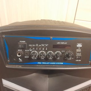 Altavoz Pyle Negro Trolley Audio System