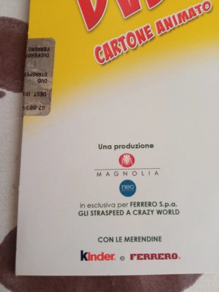 DVD Gli Straspeed Kinder Ferrero sigillato